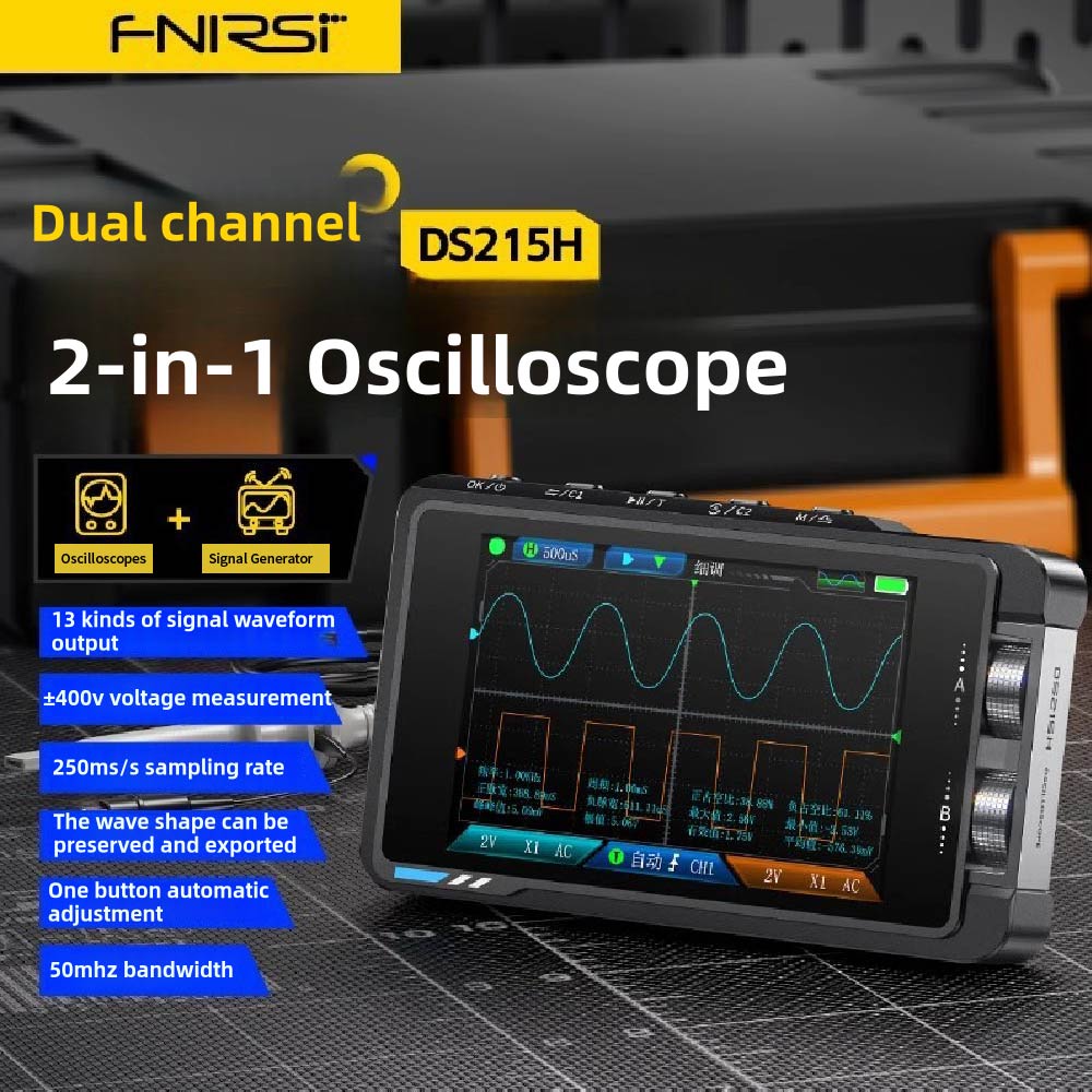 Fnirsi Digital Oscilloscope Handheld - Портативный цифровой осциллограф FNIRSI DS215H с