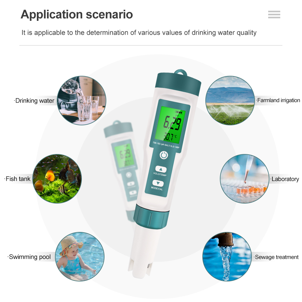 7 в 1 цифровой тестер качества – обзор и цена Ph Meter Digital Water Tester