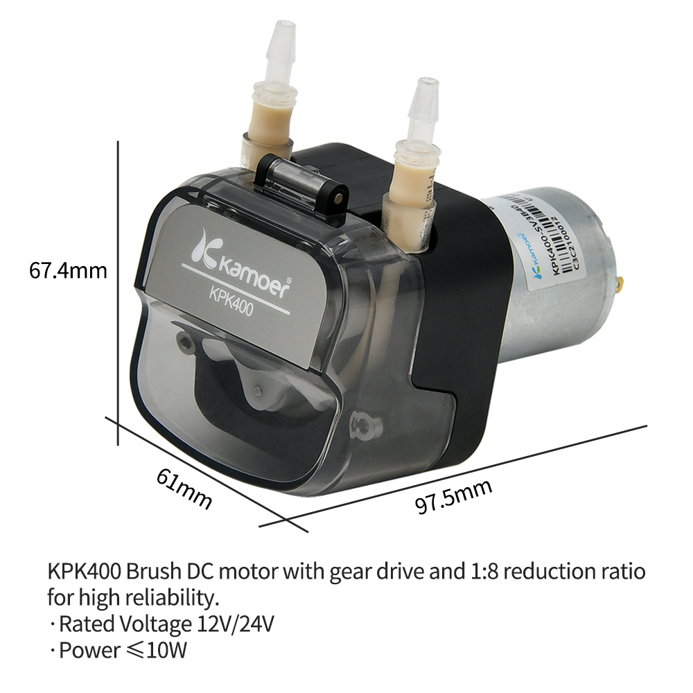 Kamoer 400 мл/мин KPK400 перис – обзор и цена Mini Peristaltic Pump 12V